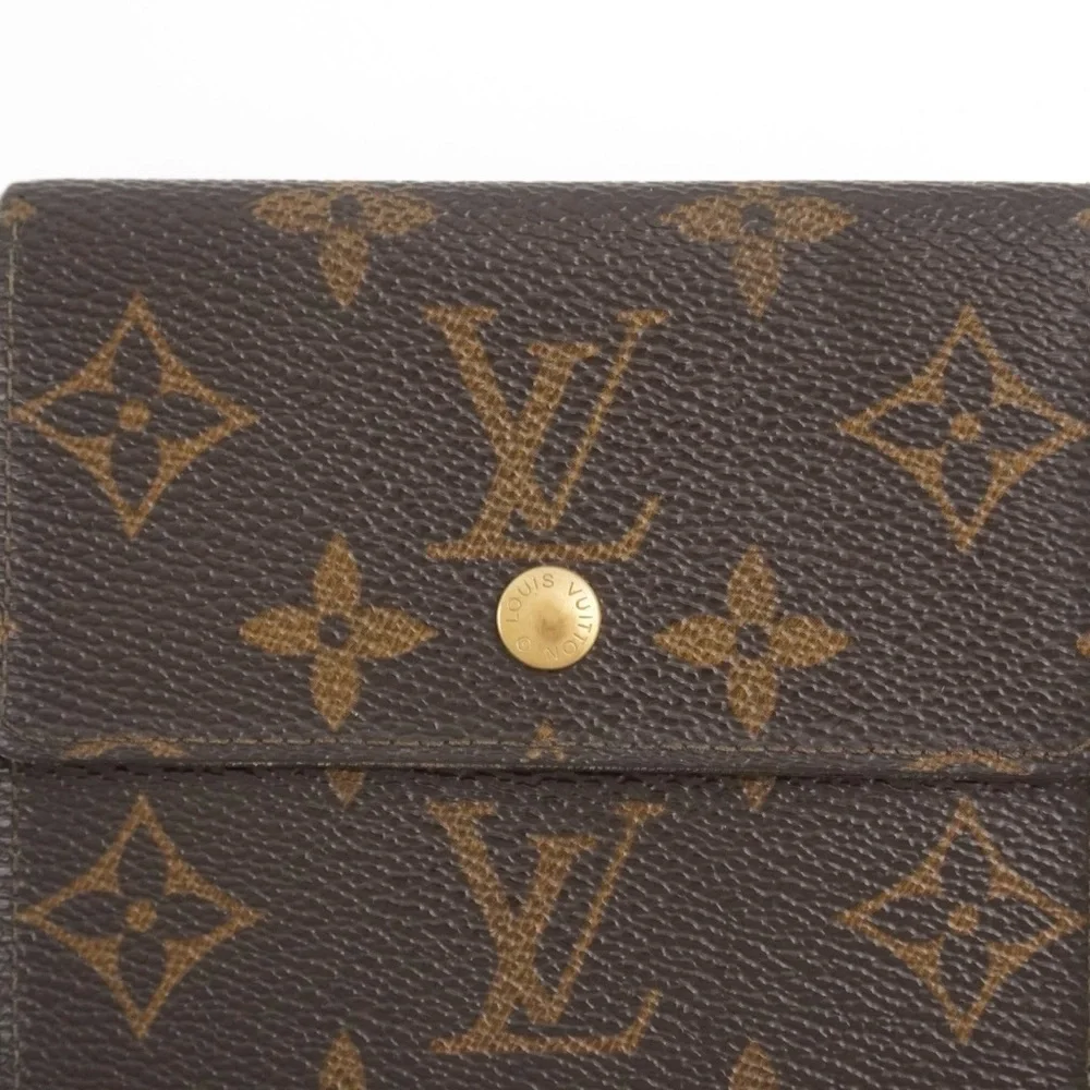 Authentic Louis Vuitton LV Classic Monogram Flowers Canvas Envelop Sarah Wallet - Picture 3 of 12